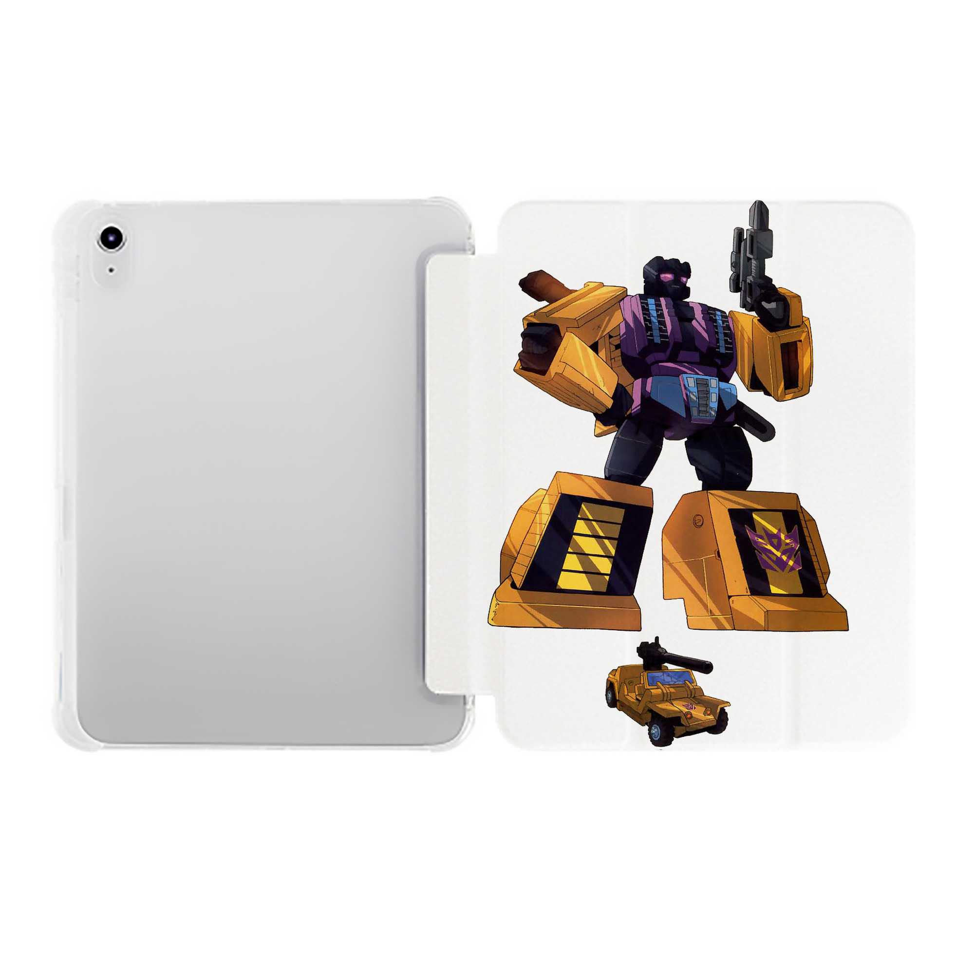 （画像用）  IPad ケース ペン収納付き 三つ折りスタンド PUレザー×シリコン 対応機種9.5/10.5/10.9インチ